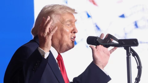 El presidente de Estados Unidos, Donald Trump, pronuncia un discurso sobre energía y economía en Clive, Iowa, EE. UU., el 27 de enero de 2026.