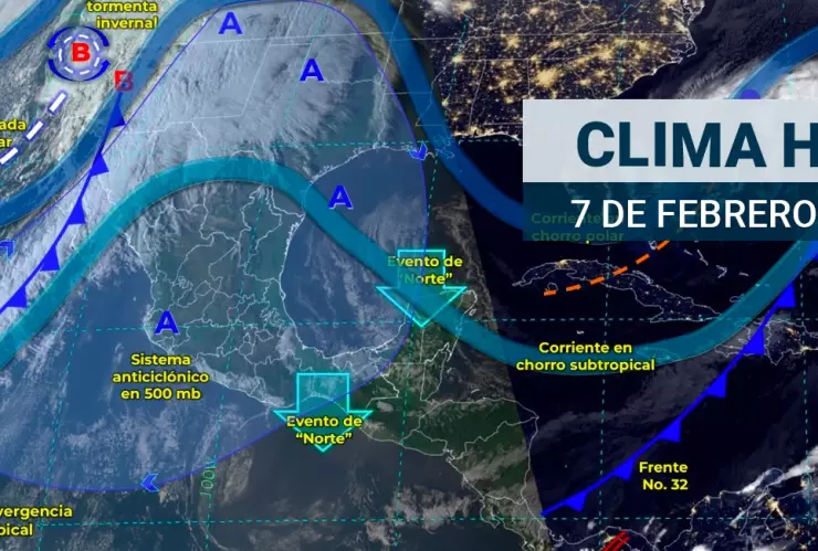 Clima en México hoy 7 de febrero de 2024