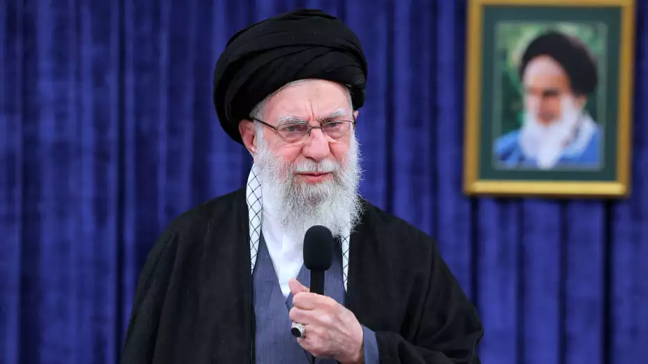 Ayatolá Ali Jamenei durante un discurso en Irán.