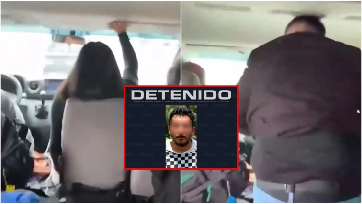 Chofer de combi desata persecución para huir de la policía en Querétaro