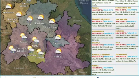 Clima en México 25 de agosto de 2023