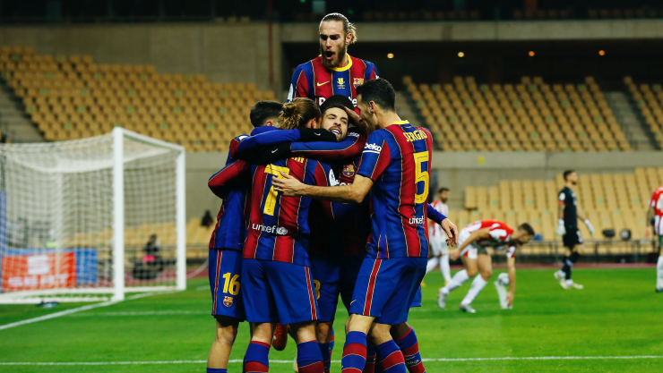 Barcelona festeja el gol