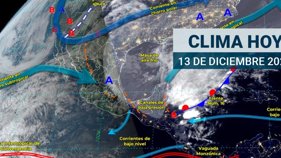 ¡El frío apenas empieza! ¿Cómo estará el clima en México este 13 de diciembre?
