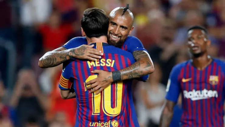 messi y el mensaje de vidal