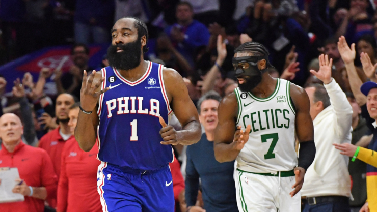 James Harden da el triunfo a 76ers