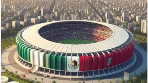 Estadio Azteca remodelado para el Mundial 2026 según la Inteligencia Artificial
