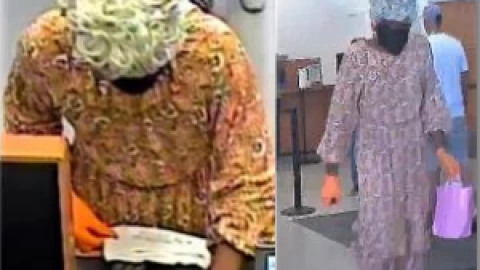 Abuelita robo de banco