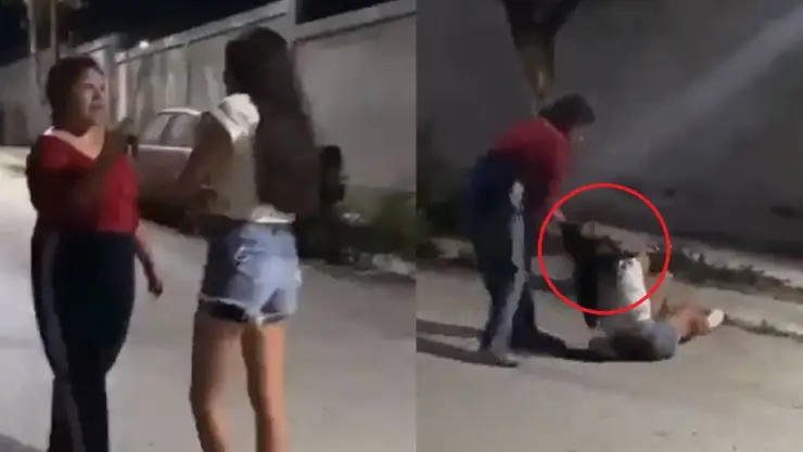 Mama golpea a hija Nuevo Leon.
