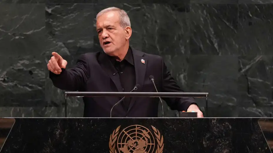 Masoud Pezeshkian, presidente de Irán en la Asamblea General de la ONU 2026.
