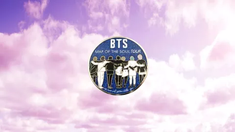Pines metálicos miembros de BTS