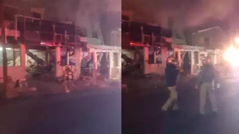 VIDEO: Fuerte incendio en colonia Marrón en Tijuana esta noche
