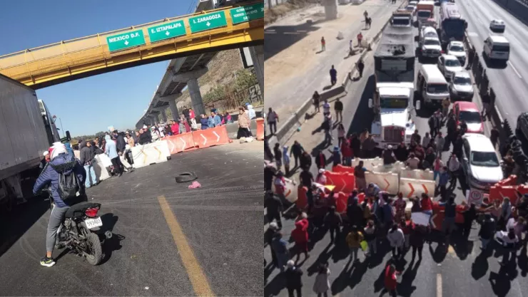 Reportan bloqueo en la México-Puebla hoy 25 de noviembre 2024; esto sabemos