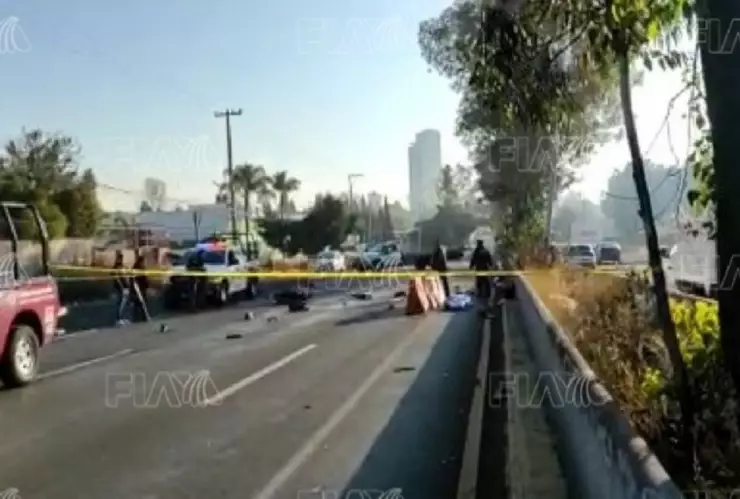 accidente sobre la recta a cholula