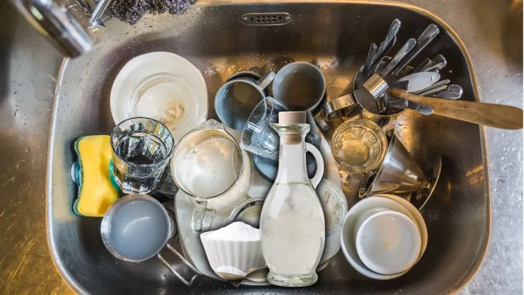 Cómo usar el vinagre para eliminar las manchas del fregadero