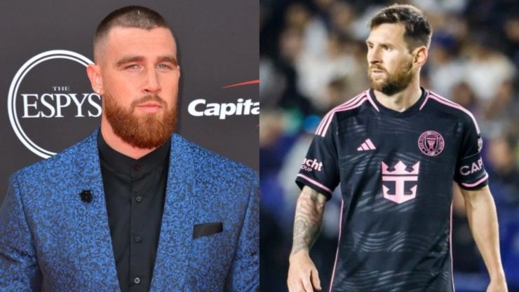 Travis Kelce y Lionel Messi.