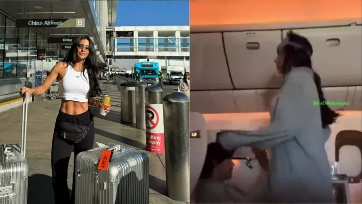 VIDEO | Captan a Bárbara de Regil haciendo ejercicio durante pleno vuelo