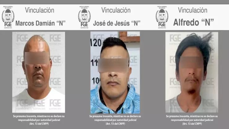 Vinculan a proceso a 6 hombres por varios delitos en Benito Juárez