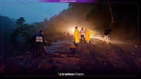 ¡Carreteras bloqueadas en Chiapas por lluvias intensas! Derrumbes y desbordamientos de ríos en Unión Juárez
