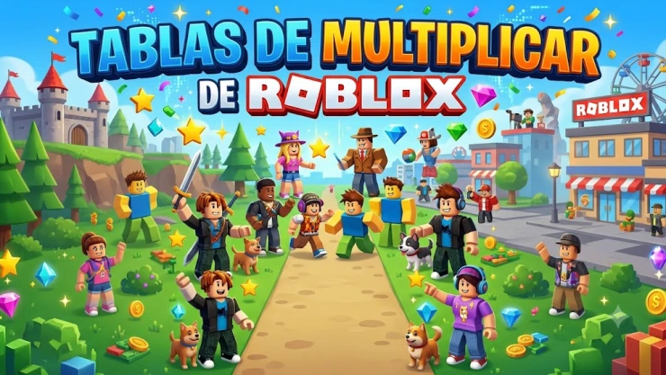 Tablas de multiplicar de Roblox en PDF para imprimir | Son gratis