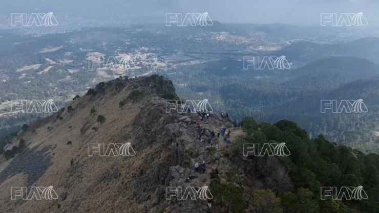 El Pico del Águila en el Ajusco fue la zona donde subió Amelí y ahora está desaparecida.