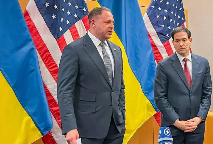 Marco Rubio y Andriy Yermak