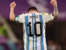 Messi festeja su gol ante México | 1-0