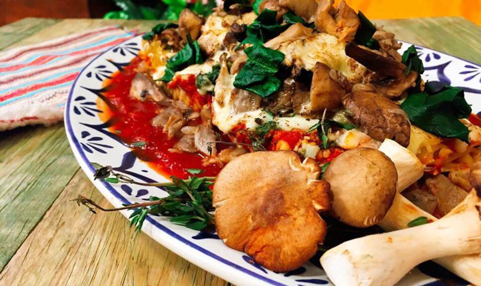 Receta Lasaña de espinaca con hongos Cocineros Mexicanos