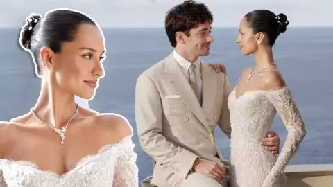 Alexandra Saint Mleux tuvo una lujosa boda con Charles Leclerc, tuvo un maquillaje “low cost” y el resultado fue totalmente inesperado