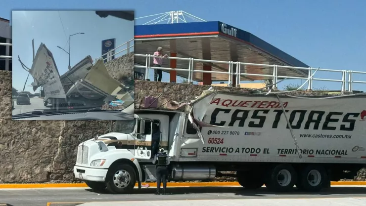 Accidente de tráiler en Malecón del Río en León