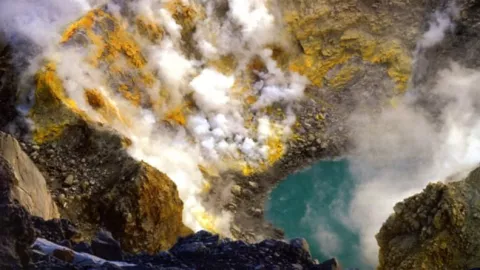 lago del volcán Popocatépetl