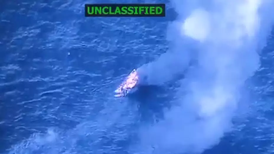 Estados Unidos atacó y destruyó una embarcación frente a Venezuela