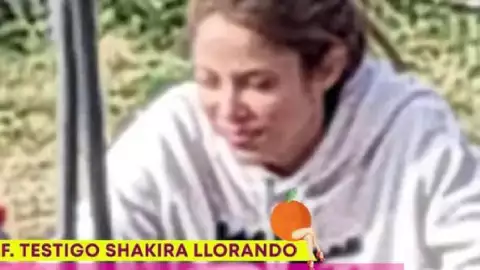 Captan a Shakira llorando en un parque