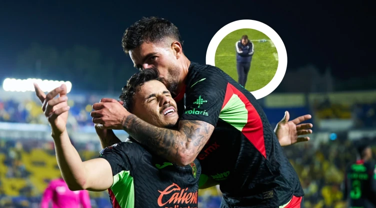 La reacción de André Jardine al gol de Juárez