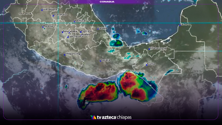 Pronóstico oficial: así estará el clima en Chiapas el sábado con lluvias, vientos y oleaje elevado