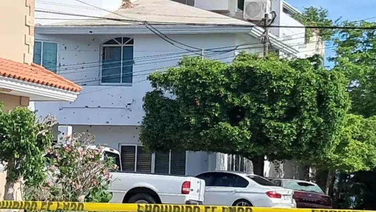 Casa baleada en la colonia Antonio Rosales, en Culiacán