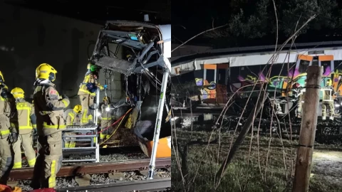 Accidente de tren en España