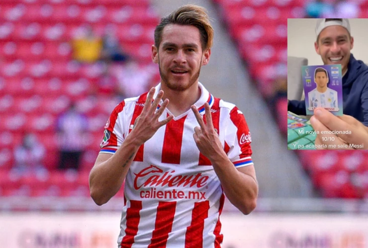 Canelo Angulo jugando con las Chivas en Liga Mx