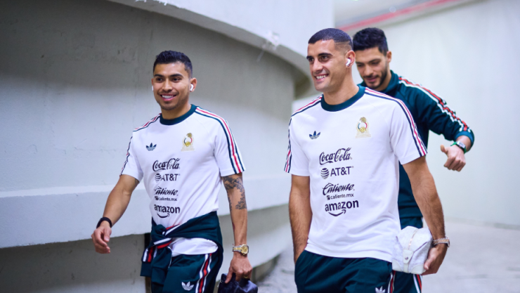 Orbelín Pineda, Germán Berterame y Raúl Jiménez