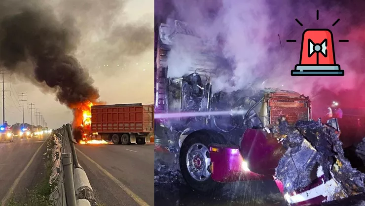 Reportan incendios de tráilers en distintos puntos de Aguascalientes; esto se sabe