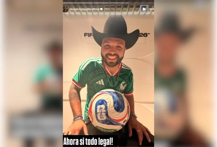 Leonardo Aguilar se lleva un regaño por tocar el balón oficial del Mundial 2026 durante el México vs. Chequia