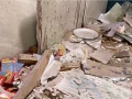 Hogar de la familia Frías después de una explosión.