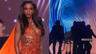 VIDEO: Así fue la BRUTAL caída de Miss Jamaica, Gabrielle Henry, que la llevó al hospital