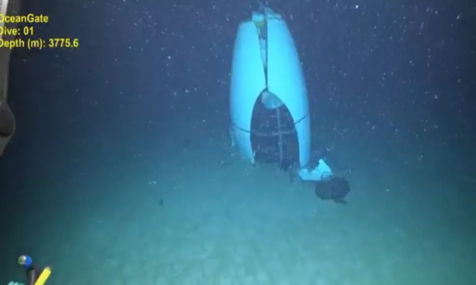 Resto del sumergible Titán