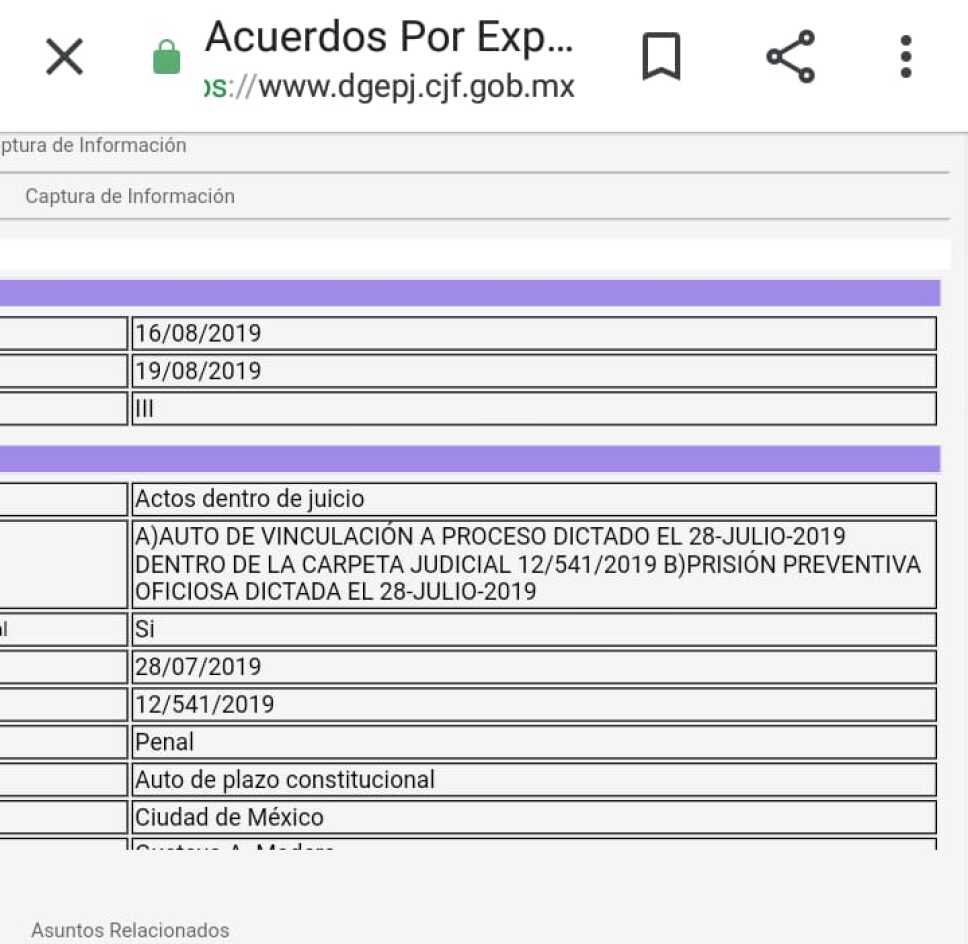 Juez federal determina que presunto secuestrador de Ronquillo enfrente proceso desde prisión, sin traslado