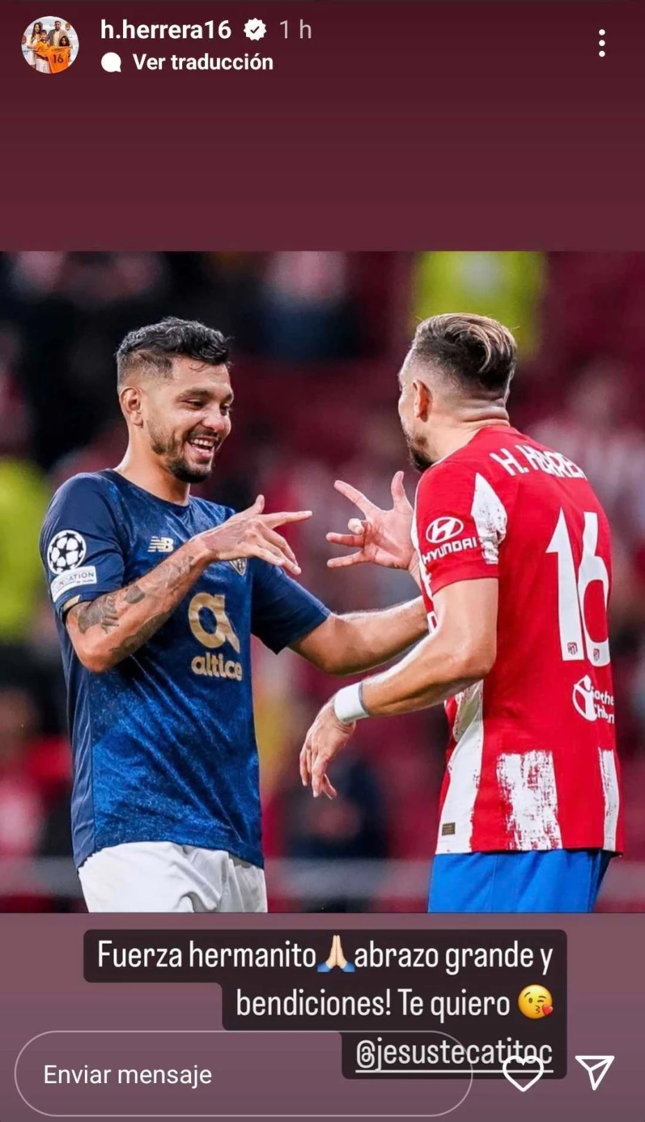 Tecatito Corona recibió mensaje de Héctor Herrera tras su lesión