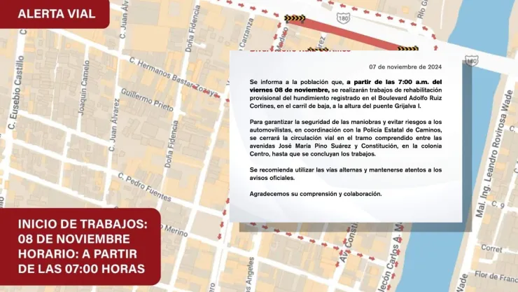 Calles cerradas en Tabasco