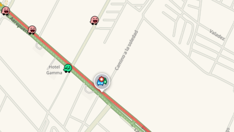 Tráfico pesado en el bulevar Aeropuerto, León