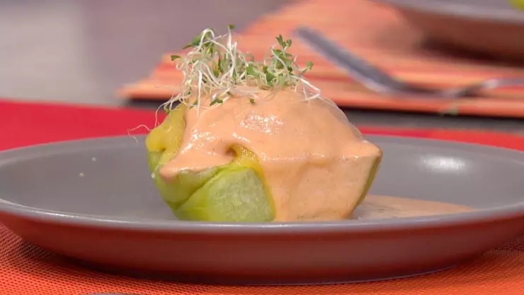 Chayotes rellenos vla