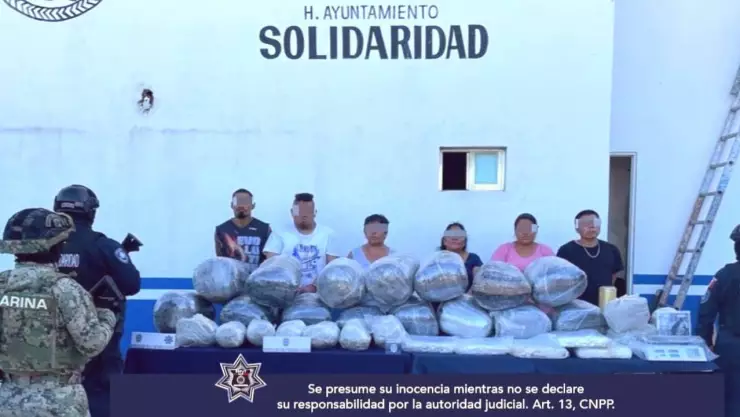 Detienen a personas por posesión de más de 90 kilos de droga