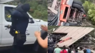 Bebé rescatado bajo los escombros en Colombia